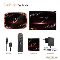 Vontar X4 4/32Gb Amlogic S905X4 Android 11.0, смарт ТВ 8K HDR приставка Android SmartTV Box, медіа плеєр, YouTube та фільми без реклами, налаштування Android TV у подарунок - мініатюра 7