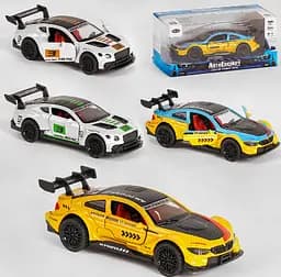 Машинка Автопром БМВ BMW MG - 60408 Авто Експерт, 2 види, по 2 кольори, 1:36, світло, звук, інерція, в коробці