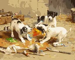 Набір для розпису по номерах Маленькі художники, 40x50 см, КНО4357