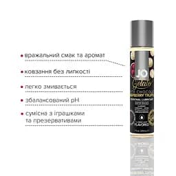 Лубрикант на водній основі System Jo Gelato, 30 мл, Білий шоколад з малиною - мініатюра 3