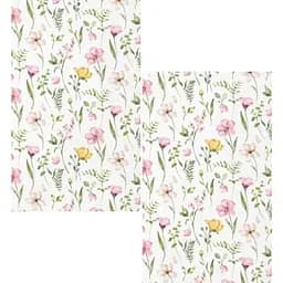 Набор полотенец для кухни Ardesto Spring Flowers белый 38 х 63 см 2 шт. (ART3863FL)