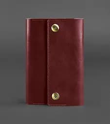 Шкіряний блокнот (Софт-бук) 5.0 бордовий