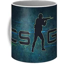 Кухоль GeekLand КС:ГО CS:GO Контр Страйк Dark logo CS:GO 03.140 330 мл білий