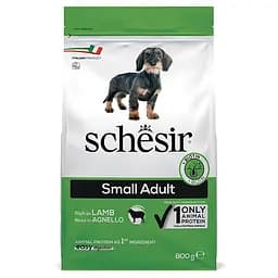 Сухий корм Schesir Dog Small Adult Lamb 0.8 кг шезир ягненок монопротеїновий для собак малих порід
