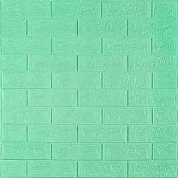 3D панель самоклеящаяся 700х770х5мм кирпич Мята (012-5) SW-00000148