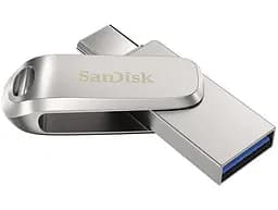 Флеш-накопичувач Sandisk Flash USB 3.1 Ultra Dual Luxe Type-C 128Gb (150 Mb/s) (SDDDC4-128G-G46) - мініатюра 2
