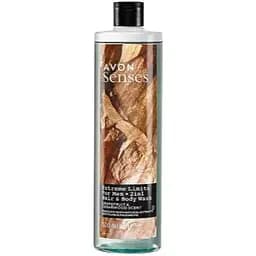 Шампунь-гель для душу Avon для чоловіків Екстремальний заряд SENSES 500 мл