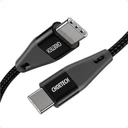 Кабель Choetech USB Type-C - USB Type-C (M/M) 100W, 1 м Black (XCC-1008)