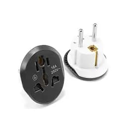 Перехідник мережевий EU Plug Adapter ep0202 Black