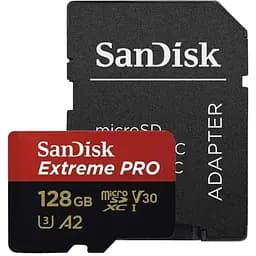 Карта памяти microSDXC SanDisk Extreme Pro A2 128 Gb (UHS-1 U3) V30 (R200MB/s W90MB/s)