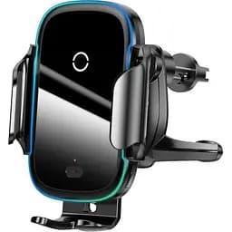 Автотримач із бездротовою зарядкою Baseus Light Electric Holder Wireless Charger 15W - мініатюра 2