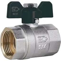 Кран кульовий Thermo Alliance Base 3/4" ВВ прямий, PN40, метелик SD602W20