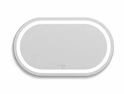 Дзеркало Volle Luna Ovalado овальне горизонтальне 95x55 см, з підсвічуванням по контуру, з підігрівом, сенсорним вимикачем хром 1648.54145900, Хром