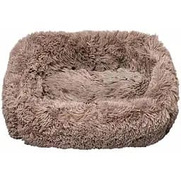 Лежак плюшевий для собак Milord PONCHIK L 78x60x2 см (коричневий)