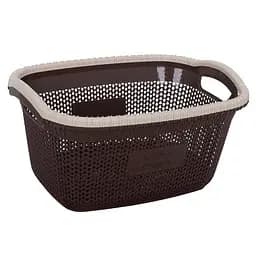 Кошик для білизни Violet House Віолетта Coffee, 28 л, коричневий (1003 Віолетта COF б/кр. 28 л)