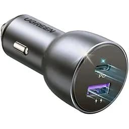 Автозарядка 2xUSB 36W (USB-C+USB-A) QC 3.0+ Косм. Сіра (CD213) UGREEN (60980)