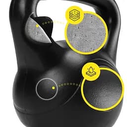 Гиря вінілова Cornix 24 кг XR-0434 Black - мініатюра 2