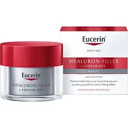 Нічний крем Eucerin Hyaluron-Filler+Volume-Lift з ліфтинг-ефектом для відновлення контуру обличчя, 50 мл