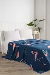 Покривало піке Eponj Home - BigFilamin laci синій вафельне 160x235