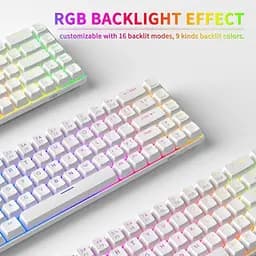 Клавіатура MageGee MK-BOX RGB Magnetic Amethyst Switch White (6971969728653-UA) [164297] - мініатюра 5