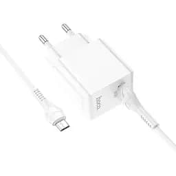 Комплект зарядний блок і кабель Hoco Proton C98A Micro USB Cable 1USB 18W білий