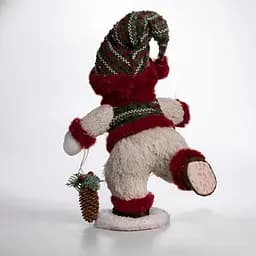 Новорічна фігурка Сніговик у піджаку текстильна 26*21*38 см Yiwu CR-4-15 - мініатюра 15