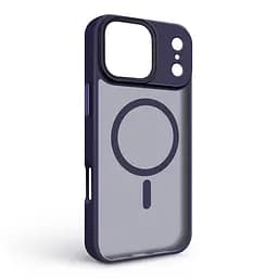 Чехол для Apple iPhone 17 Pro Max, Uniq MagCase, синий, противоударный, панель-накладка с MagSafe, ударопрочный TPU+PC, с магнитом MagSafe, поддержка полноценной беспроводной зарядки, ArmorStandart (ARM86272) - мініатюра 2