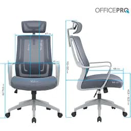 Офісне крісло OfficePro Harmony OC310-G-G-G Gray [148639] - мініатюра 10