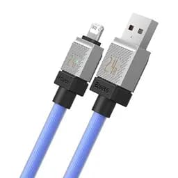 Кабель Baseus CoolPlay Series Fast Charging Cable USB to Lightning 2.4A 2m CAKW000503 Blue - мініатюра 4