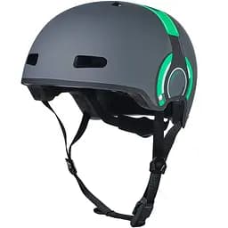 Шолом захисний з ліхтариком Micro зелений з малюнком навушників M (AC2111BX)