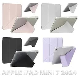Обкладинка BeCover Ultra Slim Origami Transparent з кріпленням Apple iPad Mini 7 2024 Black (712934) - мініатюра 4