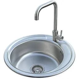 Комплект мийка + змішувач Romzha Sorin Textura (B)