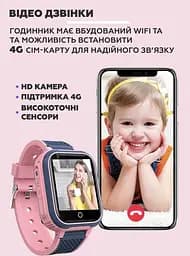 Дитячий наручний розумний годинник Smart Baby Watch LT21 з GPS (Рожевий) - мініатюра 7