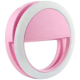 Кольцо для селфи Selfie Ring Light с подсветкой Pink (my007)