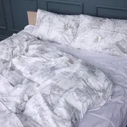 Комплект постельного белья MirSon Сатин Silver Petals 143х210 см (2200011122519)