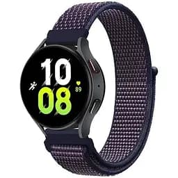 Ремінець нейлоновий на липучці BeWatch для Samsung Galaxy Watch 4/5/6 Фіолетовий (1011389.2UW)