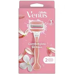 Станок для гоління Gillette Venus Comfort Glide SPA Breeze з 2 змінними касетами