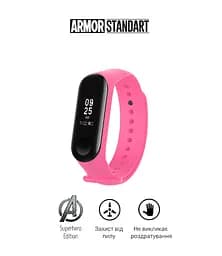 Ремінець ArmorStandart Superhero Edition для Xiaomi Mi Band 4/3 Wonder Woman Pink (ARM55067) - мініатюра 2