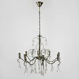 Класична люстра-підсвічник на 8 ламп у сатиновому корпусі Ø 70 см | Арт. 6028/8 | Line F