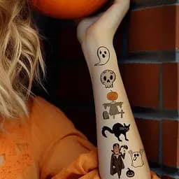 Набір дитячих тимчасових тату "Хелловін" kids-tatto-halloween-set-30 - мініатюра 6