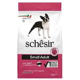 Сухий корм Schesir Dog Small Adult Ham для собак малих порід з шинкою 2 кг монопротеїнова формула