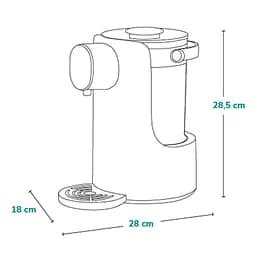 Машина для приготування дитячої суміші Lionelo Babypresto White Natural (LO-BABYPRESTO WHITE NATURAL) - мініатюра 6