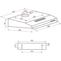 Витяжка Perfelli PL 5144 BL LED - мініатюра 11