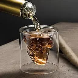 Подарункова склянка для віскі UFT Double Glass Череп 50 мл - мініатюра 4
