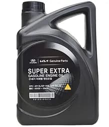 Моторна олива Mobis Hyundai KIA Super Extra Gasoline 5W-30 4 л (05100-00410)