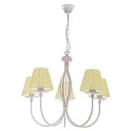 Люстра підвісна Brille з абажуром класична E14 40W WH (BKL-605S/5)