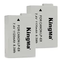 2-Pack KingMa Canon LP-E8 комплект з 2 акумуляторів
