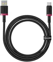 Кабель Baseus Dura Series Cable USB to Type-C 60W 2m P10377802U01-03 Black-Red - мініатюра 3