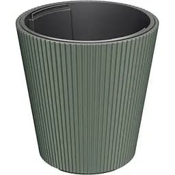  Кашпо для квітів Prosperplast Milly круглий конус 240 мм темно-зелений