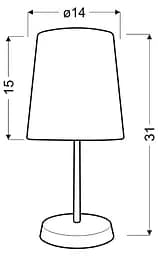 Настільна лампа Candellux 41-98552 GALA - мініатюра 2